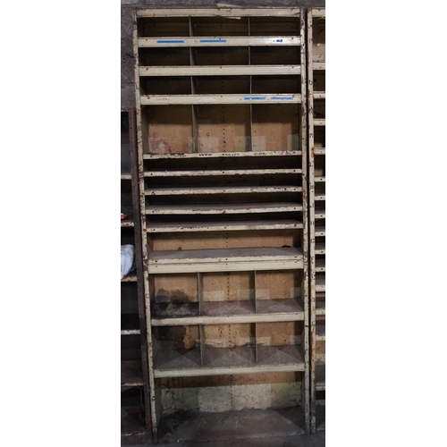 325 - Steel shelf unit 2.4x0.95M