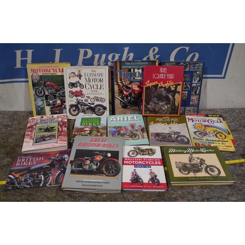 558 - Assorted hardback motorcycle books