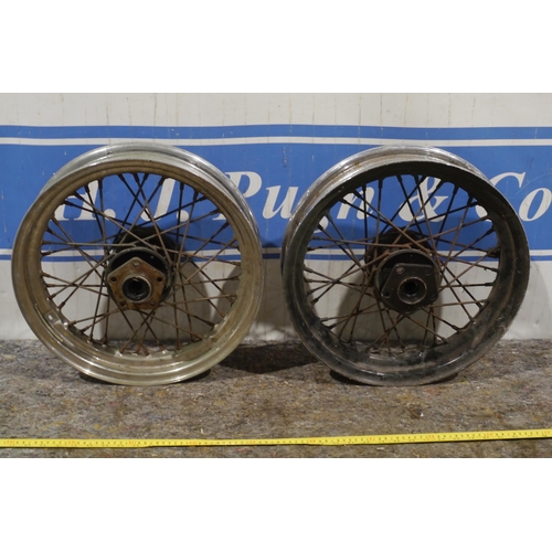 562 - Pair of Harley Davidson 1200cc wheels