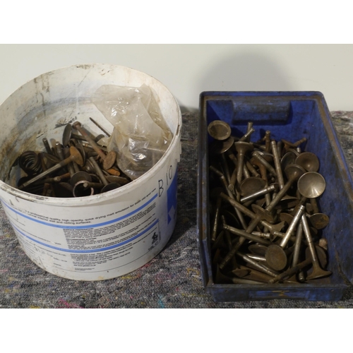 574 - 2 Tubs of valves believed Triumph/Royal Enfield