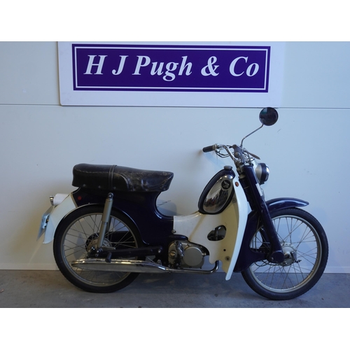 725 - Honda C310 moped. 50cc. 1968 European spec. Runs and rides well. Imported. MOT and tax free. Reg. AB... 