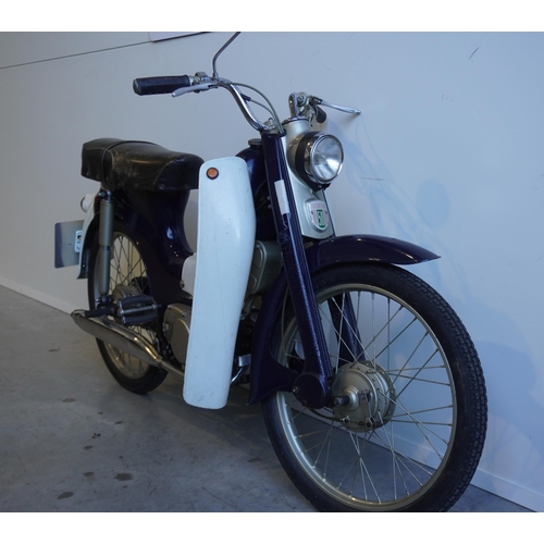 725 - Honda C310 moped. 50cc. 1968 European spec. Runs and rides well. Imported. MOT and tax free. Reg. AB... 