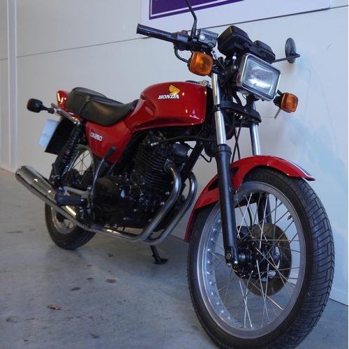 726 - Honda CB250TRS motorcycle. 250cc. 1981. MOT until 22/8/22. Comes with other MOT certificates. Reg. O... 