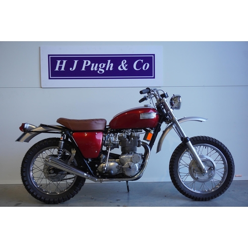 752 - Triumph T150V Special motorcycle. Built in 2019. Very good runner. Ceriani forks, TLS front brakes, ... 