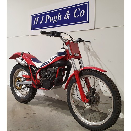 753 - Beta TR34 trials motorcycle,1986/7. Good compression, engine fitted with new piston ring and crank s... 