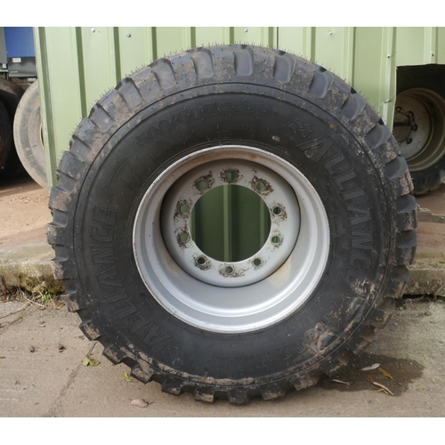 369 - Alliance 500/60 R 22.5 wheel and unused tyre