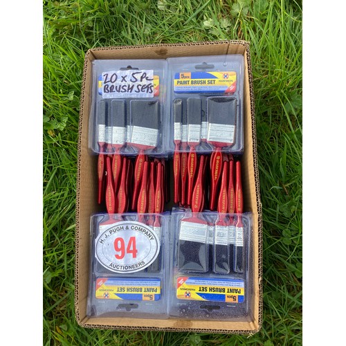 94 - 20- 5Pc Paint brush sets