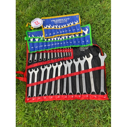 72 - 3 Spanner sets 25pc, 16pc, 10pc