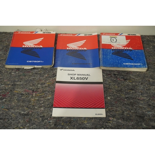 590 - Honda shop manuals for CBR models, including Fire Blade