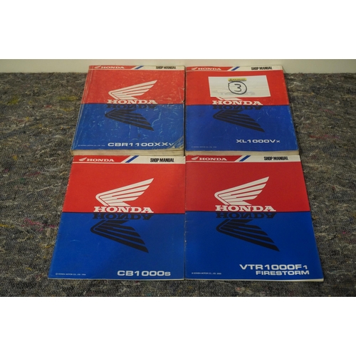 591 - Honda Shop Manuals for 1000c & 1100cc, incudes Firestorm