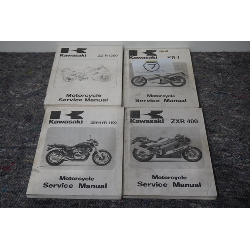 593 - Kawasaki Shop manuals, including KR1