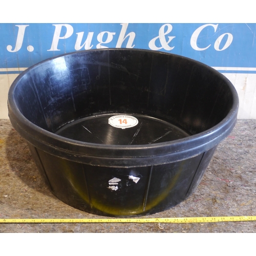 14 - 2- 60l Heavy duty rubber tubs