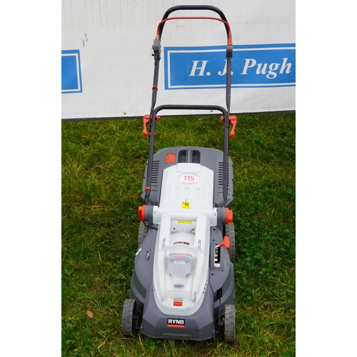 115 - Ryno electric/battery mower