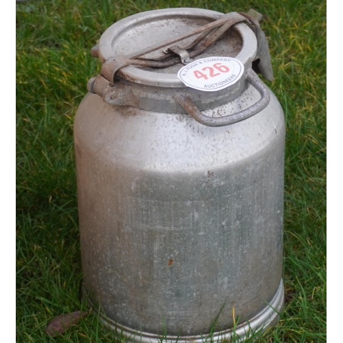 426 - 5 Gal aluminium churn