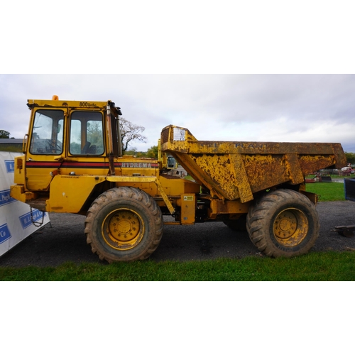 1080 - Hydrema 800 articulated dump truck. SN 49644. 8334 hours