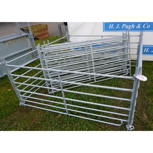 1156 - Galvanised sheep hurdles 6ft -10