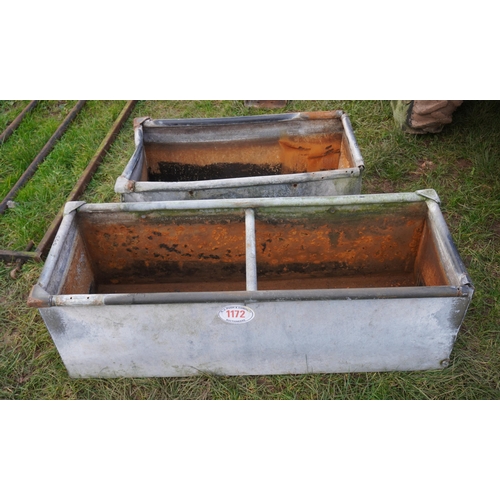 1172 - Galvanised water troughs -2