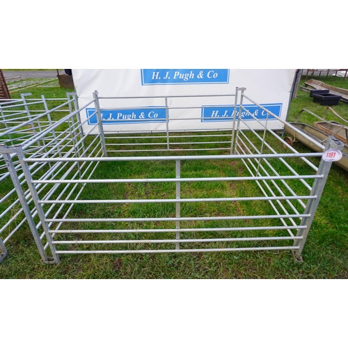 1191 - Galvanised sheep hurdles 6ft -4