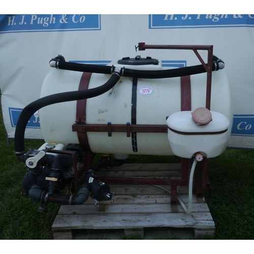 1279 - Pick up mounted spray front tank and pump GWO. 850L.