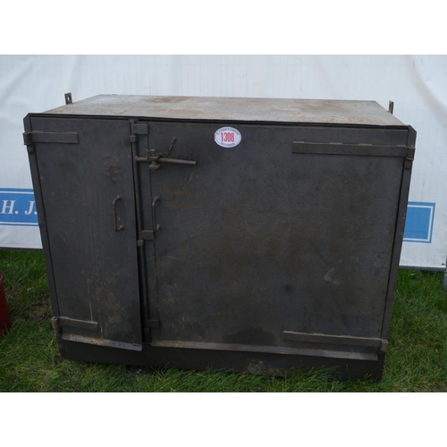 1308 - Steel stone cabinet 5ft wide