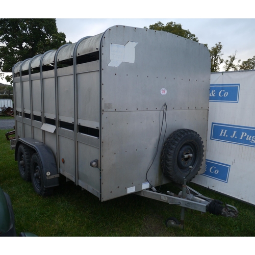 1316 - Ifor Williams TA510G stock trailer with decks