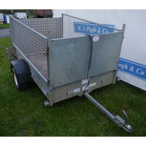 1317 - Ifor Williams P6E trailer, mesh sides, ramp