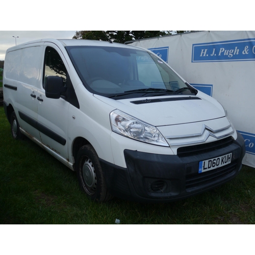 1324 - Citroen Dispatch van. 134,507miles. Reg. LD60 KUH. V5