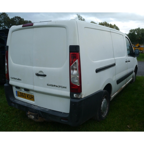 1324 - Citroen Dispatch van. 134,507miles. Reg. LD60 KUH. V5