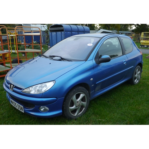 1326 - Peugeot 206 express car. MOT march 22. Reg. MK05 OSN. V5