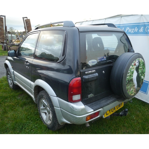 1343 - Suzuki Vitara 1.6L petrol. GWO. MOT July 2022. 70,000+miles. Reg. LX04 UWH