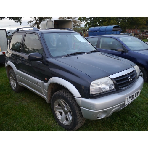 1343 - Suzuki Vitara 1.6L petrol. GWO. MOT July 2022. 70,000+miles. Reg. LX04 UWH