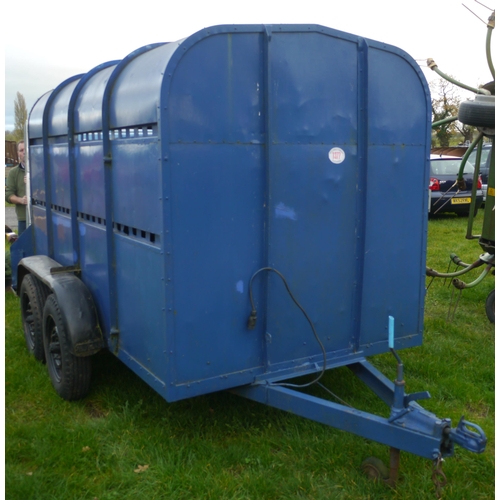 1377 - Old livestock trailer 10ft