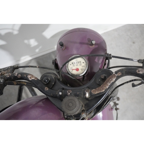 766 - Peugeot 176TC4 ex-military motorcycle. 175cc. 1955. Military number: 313660. Used in the Stanley Kub... 