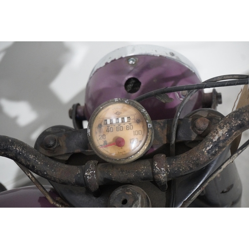 767 - Peugeot 176TC4 ex-military motorcycle. 175cc. 1955. Military number: 313207. Used in the Stanley Kub... 