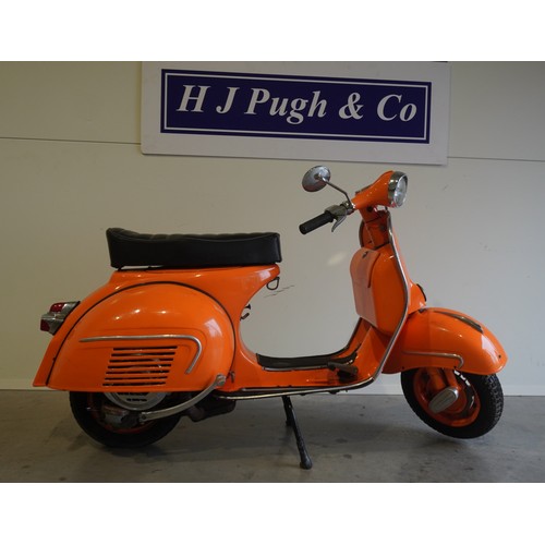 731 - Vespa GS160 scooter. 1964. Frame and engine numbers match. Runs but needs gear cable sorting and car... 