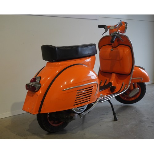 731 - Vespa GS160 scooter. 1964. Frame and engine numbers match. Runs but needs gear cable sorting and car... 