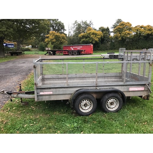 1483 - Wessex 10x5 mesh sided trailer with ramp