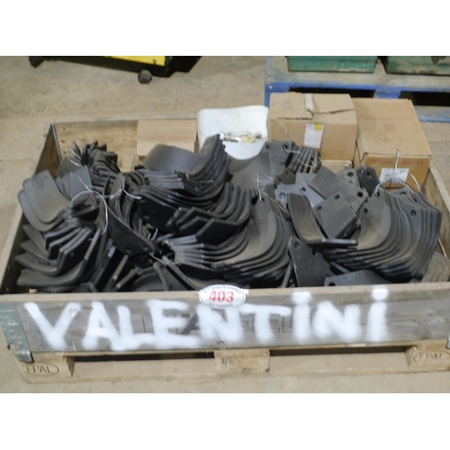 403 - Valentini hard faced blades and fixings