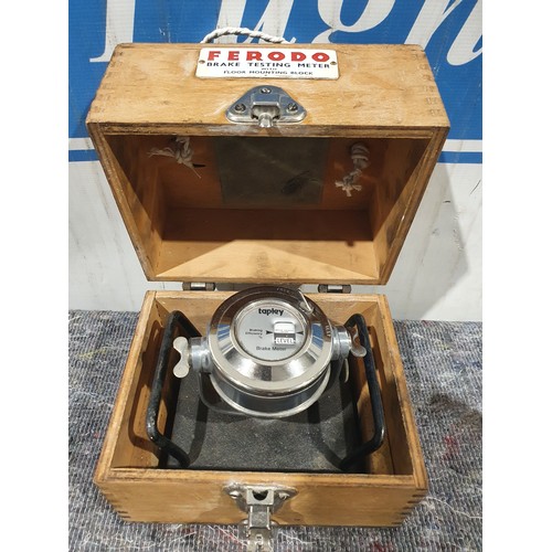 598 - Vintage Ferodo brake testing meter