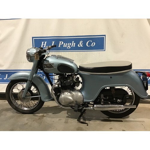 774 - Triumph 350 Twenty One motorcycle. 1960. Runs and rides, needs servicing, matching numbers, transfer... 