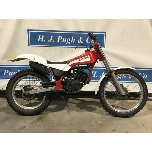 778 - Fantic 250 motorcycle. 1985. Was DVLA registered but log book has since been lost. Runs and rides. R... 