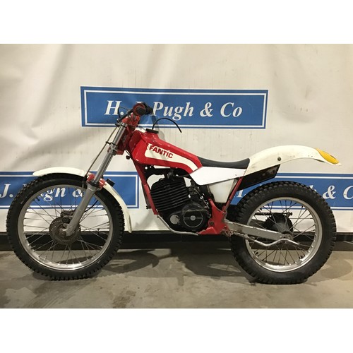 778 - Fantic 250 motorcycle. 1985. Was DVLA registered but log book has since been lost. Runs and rides. R... 