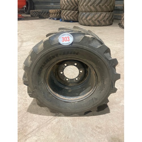 303 - Implement tyre 420/55 -17 and wheel to fit speedliner drill