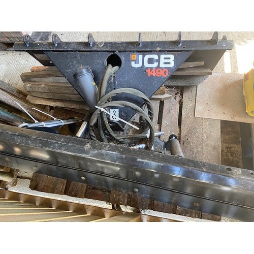 1487 - JCB snow plough . Never been used in full working order. Hydraulic and hook on connection to telesco... 