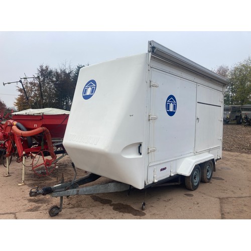 305 - Tow a Van twin axle show trailer with canopy