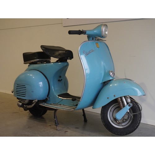 733 - Vespa 150 Sprint scooter. 1969. Indian with matching frame and engine. Runs. Comes with dating certi... 
