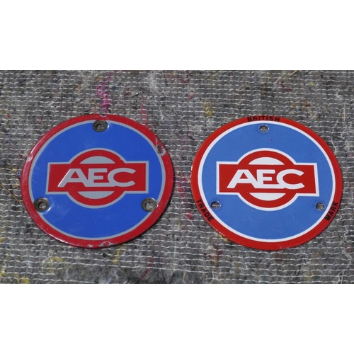 615 - AEC enamel badges