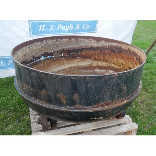 1060 - 4ft Cast cauldron/mobile fire pit