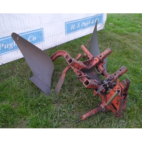 1062 - Single furrow reversible butterfly plough believed to be S.K.H. Working order