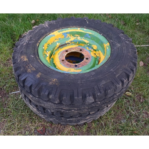 1082 - 2 Wheels and tyres 7.50x16